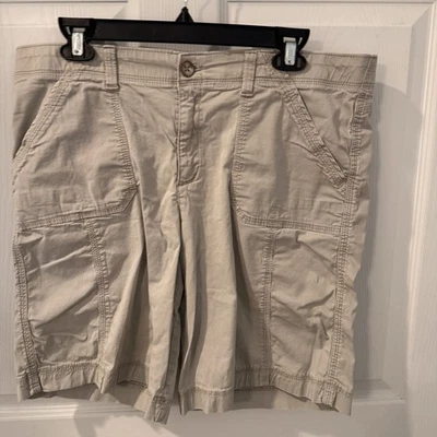 Pantalones Cortos Lee Comfort Cintura Mujer Talla 16 Medianos Tostado Caqui Beige Foto 1 de 4