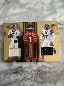 John Elway Michael Vick 2005 Leaf Limited Round by Round Jersey #3/75 Broncos - Picture 1 of 3
