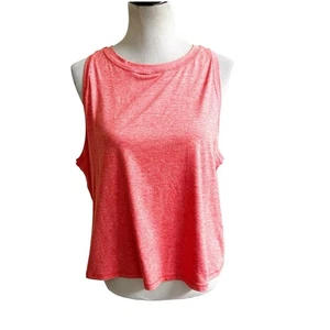 Athleta Workout Tank Übergröße 1X meliert orange meliert cropped U-Ausschnitt - Bild 1 von 7