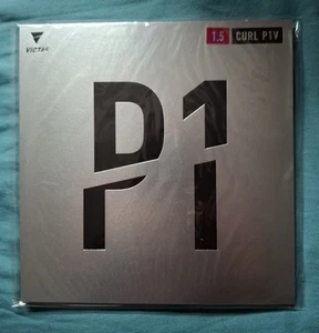 VICTAS CURL P1V Long Pips Table Tennis Rubber 1.5mm Red - Picture 1 of 1