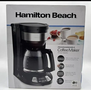 Hamilton Beach Coffee maker 12 cup capacity Programmable New - Picture 1 of 4