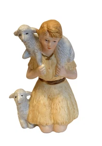 Krippe Hirte Junge kniend Lamm Schaf Homco Ersatzfigur 5999 - Bild 1 von 8