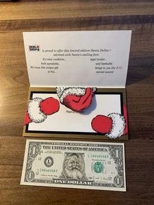 1988 Santa Claus Dollar Bill Series A from Stop & Shop Ct. Food Bank - Picture 1 of 9