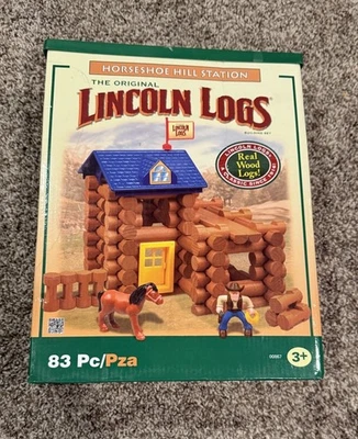 Lincoln Logs 83 Pieces Horseshoe Hill Station - Image 1 of 4