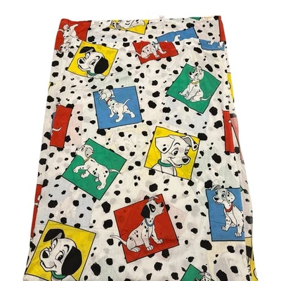 Винтажная простыня Disney 101 Dalmations VTG 1990-е размер Twin плоский поликоттон - Изображение 1 из 4