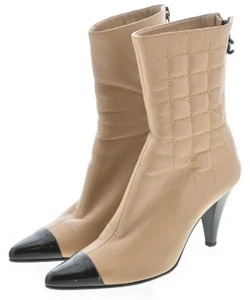 Chanel Stiefel Damen Größe 34,5 Beige Leder - Bild 1 von 8