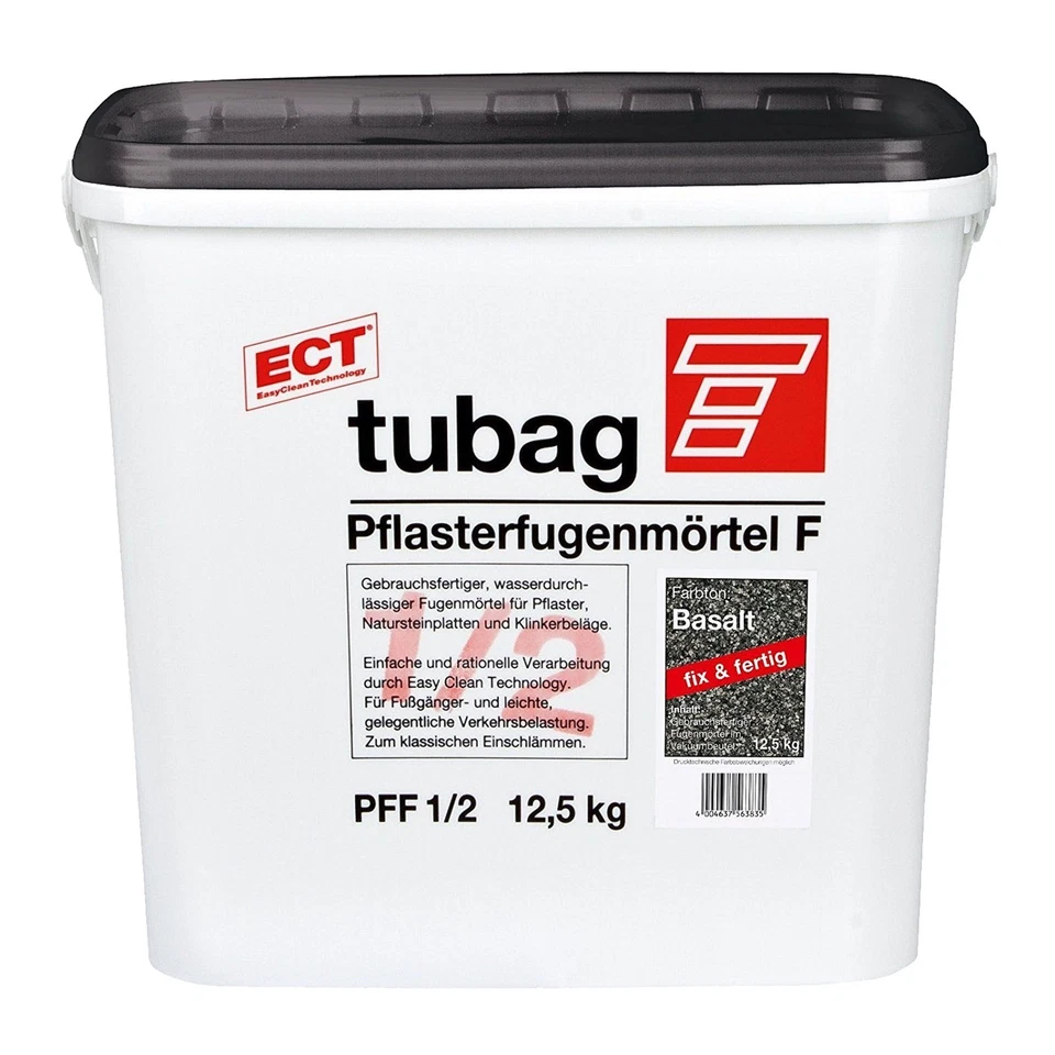 tubag Pflasterfugenmörtel PFF Fugenmörtel wasserdurchlässig BASALT 12,5 kg  - Bild 1 von 1