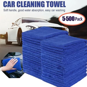 Microfiber Cleaning Cloth Towel Rag Car Polishing No Scratch Auto Detailing US* - Picture 1 of 19
