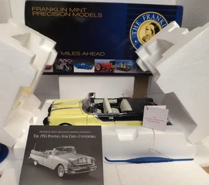 Franklin Mint: Pontiac Star-Chief  Convertible 1955 , gelb-schwarz , M 1:24, OVP - Bild 1 von 20