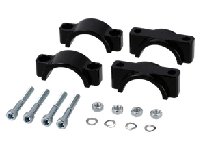 Set: CNC Klemmstücke für Schutzblech mit Schrauben, Schwarz eloxiert - für Simso - Picture 1 of 3