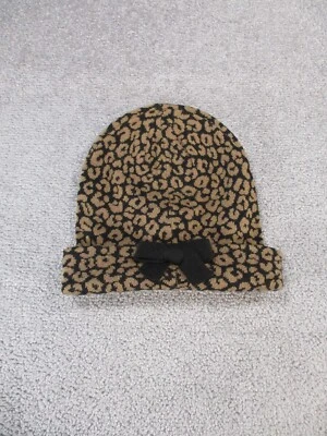 Gorro Kate Spade estampado de leopardo con lazo Foto 1 de 3