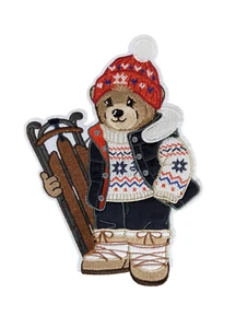 Skater Polo Large Teddy Bear Embroidered Patch – Sew-On Glue-On Cool Bear Patch - Picture 1 of 7