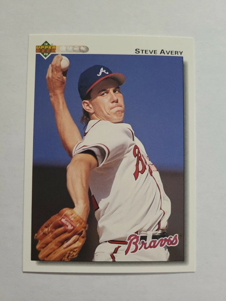 STEVE AVERY 1992 UPPER DECK BASEBALL CARD # 475 D8354 - Image 1 of 1