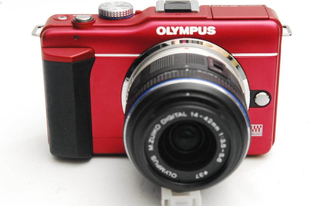 wikikipoo OLYMPUS PEN E-PL1s 14-42mm付 OLYMPUS PEN E-PL1S/M ZUIKO 14-42mm 12.3 MP w/lens Red Japan