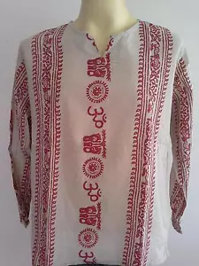 T-shirt uomo OM Ganesh India indù meditazione marrone L XL 2XL ft09 stampa rossa - Foto 1 di 6