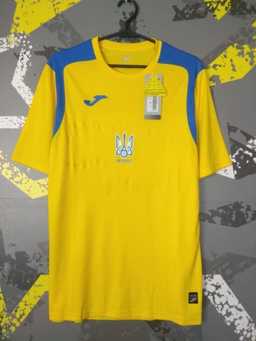 Ukraine Team Training Jersey Football Shirt Yellow Joma Mens Size M ig93 Cover