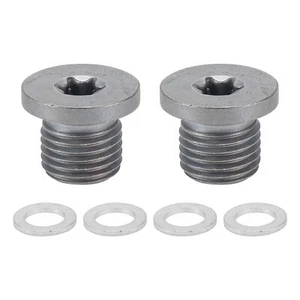 1 Set Universal Oil Drain Plug Anti Leakage 0.63" Height Oil Pan Drain Bolt S... - Picture 1 of 7