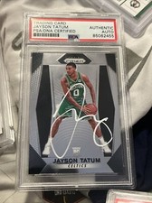 Jayson Tatum Signed 2017-18 Panini Prizm #16 Rookie Card RC Celtics Slab PSA/DNA