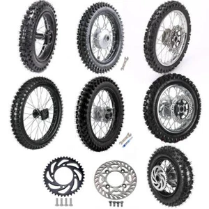 60/100-14 70/100-17 80/100-12 Wheel Tire Tube Rim Disc Brake Dirt Bike 110/150cc - Picture 1 of 43