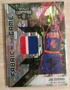 ┥ 2015-16 Totally Certified Fabric of the Game Materials Camo #JD Joe Dumars/25