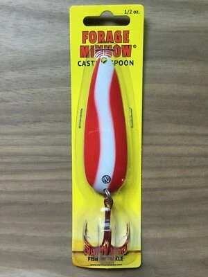 Northland Fishing Tackle - Baitfish-Image Forage Minnow® Spoon - Red & White - Image 1 of 3