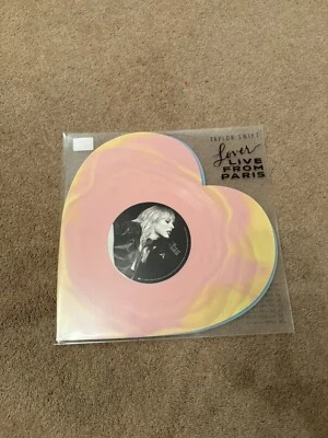 Taylor Swift Lover (Live From Paris) Heart Shaped Vinyl - NEW SEALED - Image 1 of 3