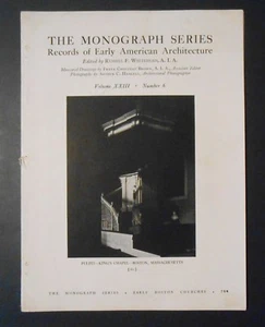 Boston Churches 1937 White Pine Monographs Vol XXIII No6  Chouteau Brown - Imagen 1 de 6