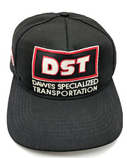 DAWES SPECIALIZED TRANSPORTATION DST hat vintage black adjustable cap USA Made
