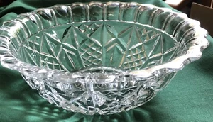 VTG Early American Hocking Precut 10” Dia. 4” Tall Clear Scalloped Biwl - Picture 1 of 3