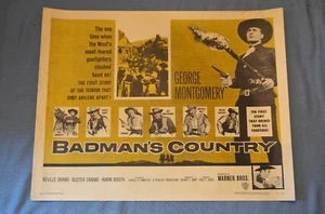 Vintage Filmplakat, "Badman's Country" (1958) - Bild 1 von 3