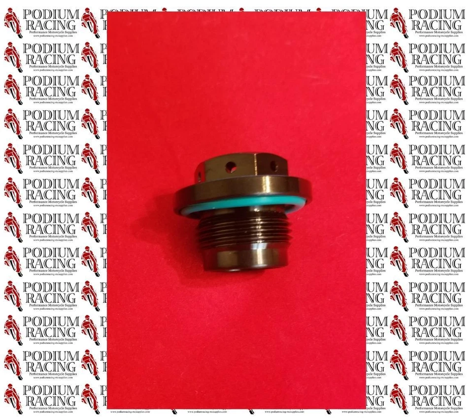 DUCATI ST2 ST3 ST4 BLACK TITANIUM OIL DRAIN PLUG STRONG MAGNET & HI-TEMP O-RING — 第 1/1 张图片