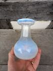 Unusual Early Free Blown Opaque/White Coloured Glass HYACINTH Vase Pontil Base.