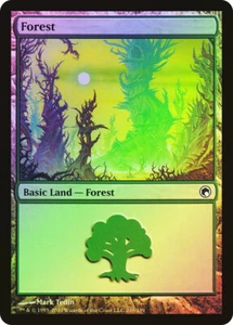 MTG FOIL Forest 248  - Scars of Mirrodin #248 - Picture 1 of 1