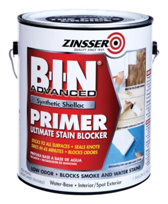 RUST-OLEUM CORP Zinsser B-I-N Advanced White Shellac-Based Acrylic Primer and Sealer 1gal (2-PK)