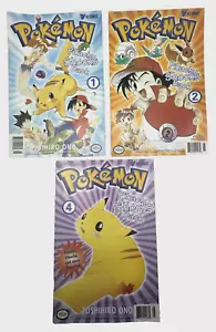 3 VTG Pokémon Pikachu Shocks Back 1 2 4 (1999) 2nd Printing Viz Comics - Picture 1 of 23