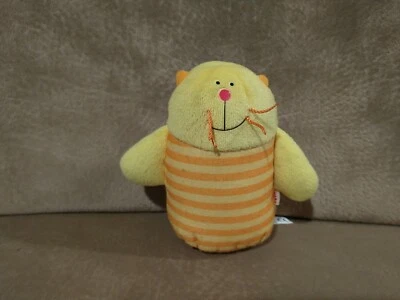 HABA HABAMAASS GERMANY PLUSH  doll Yellow Orange Straps Stuffed Animal 4" - Image 1 of 4