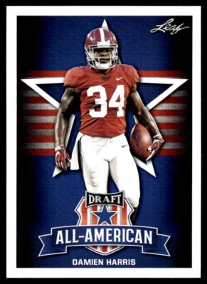 Damien Harris 2019 Leaf Draft #77 Alabama Crimson Tide FOOTBALL - Image 1 of 2