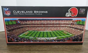 Cleveland Browns Stadium Panoramic Puzzle Masterpieces NFL 1000 Pieces - NEW - Picture 1 of 8