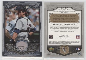 2006 SP Legendary Cuts Legendary Materials Silver /199 Carlton Fisk #LM-CF HOF