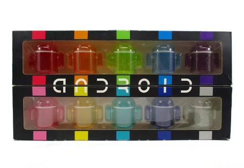 ANDROID MINI RAINBOW SET Andrew Bell Dead Zebra 3" Mini Vinyl Figure Toy Google Cover