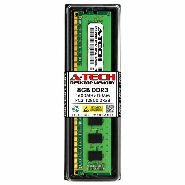 A-Tech 8GB PC3-12800 (DDR3-1600) Memory (SNP66GKYC8GATC)