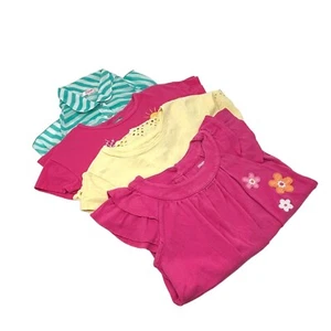 Girl's Clothes - 3 Dresses & 1 Top with Ruffled Sleeves - Size 7  Short Sleeve - Picture 1 of 7