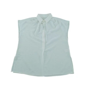 Camicia Max Studio senza maniche con bottoni top colletto bianco taglia M - Foto 1 di 8