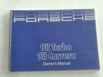 1986 Porsche 911 Turbo 911 Carrera OWNER'S MANUAL Handbook USO MANUTENZIONE - Immagine 1 di 4