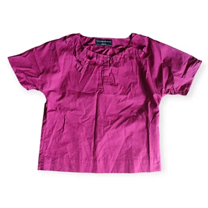 Top Pringle of Scotland 1815 - Frambuesa - Escote Flor Aplicado - Talla 10 - Imagen 1 de 5