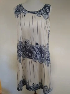 Women's Paisley Sleeveless Pull-Over Shift Size M - Picture 1 of 1