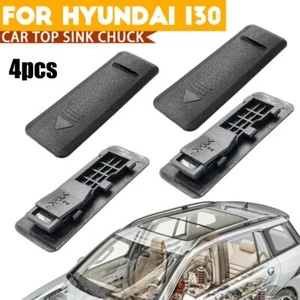 4x Auto-Top-Wasserwanne Dachreling Gepäckträger Clip Abdeckkappe Für Hyundai I30 - Picture 1 of 24