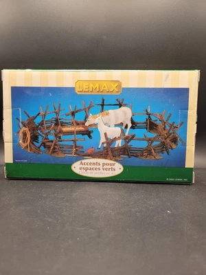 Lemax Split Rail Fence Village Collection Landscape Accents Set Farm Country - Image 1 of 4