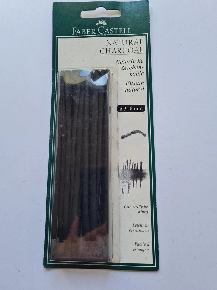 Faber Castell natürliche Zeichenkohle 3-6mm Duchmesser, nicht benutzt 129198 - Bild 1 von 1