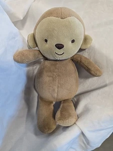 Carters Child Of Mine Monkey Plush 2015 Brown Tan Rattle Crinkle Baby 8" - Picture 1 of 3